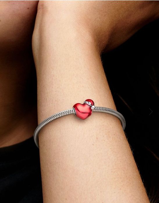 Pandora charms świąteczne serce srebro