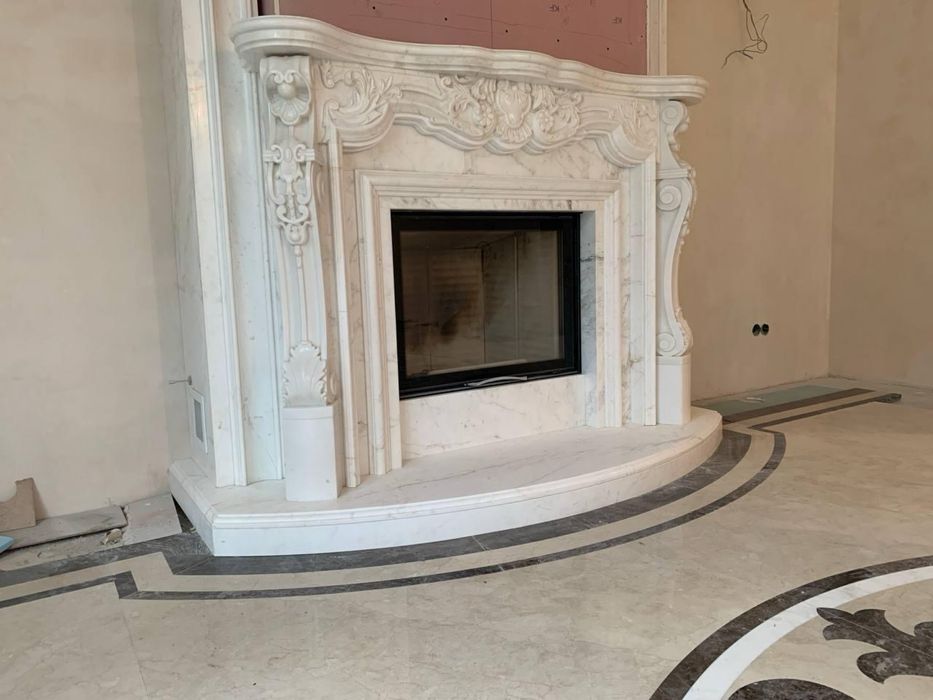 Каміни, оздоблення каменем, камінні полички, камінні портали