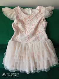 Cudowna sukienka SLY r.110 na różne okazje (chrzciny, komunia, wesele)