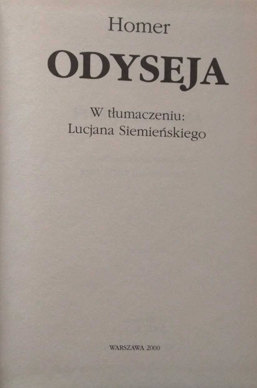 Homer. Iliada, Odyseja