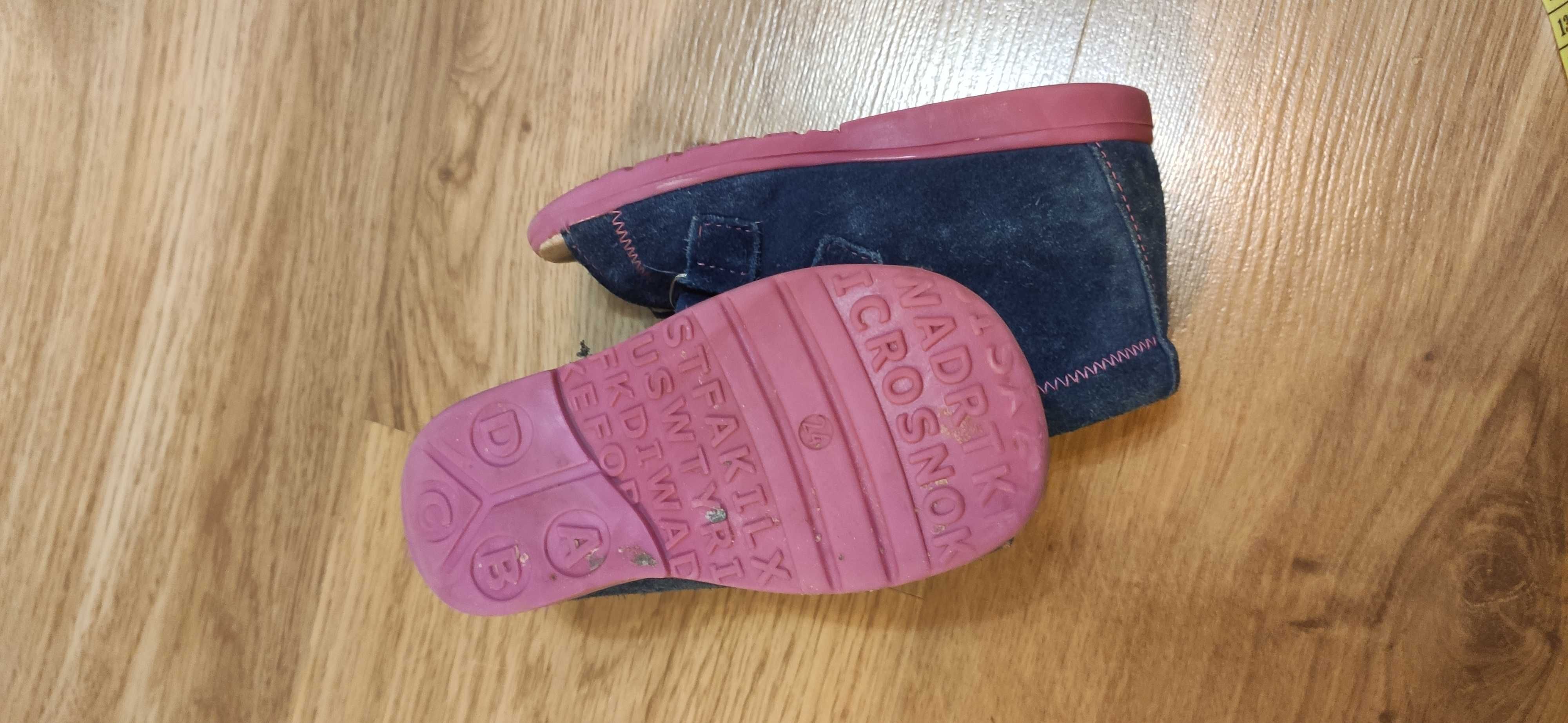 buty do przedszkola z wkładką ortopedyczną na płaskostopie dla dziewc