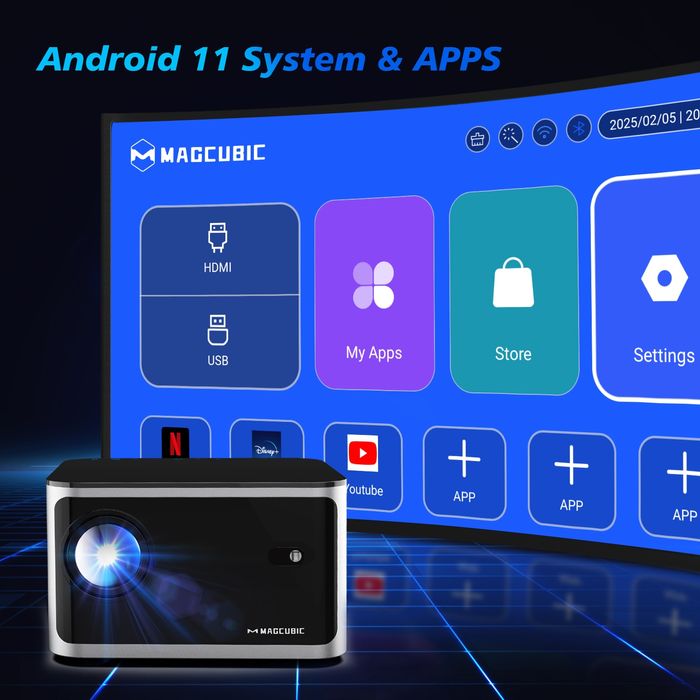 Проектор Magcubic HY350 4K / Android 11 / 580 ANSI