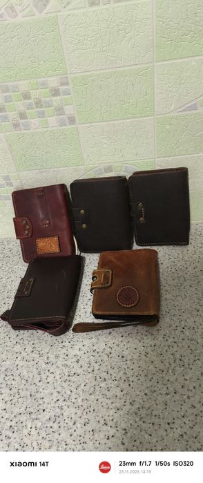 Барсетка шкіряна чоловіча 15*11*2см ручна робота