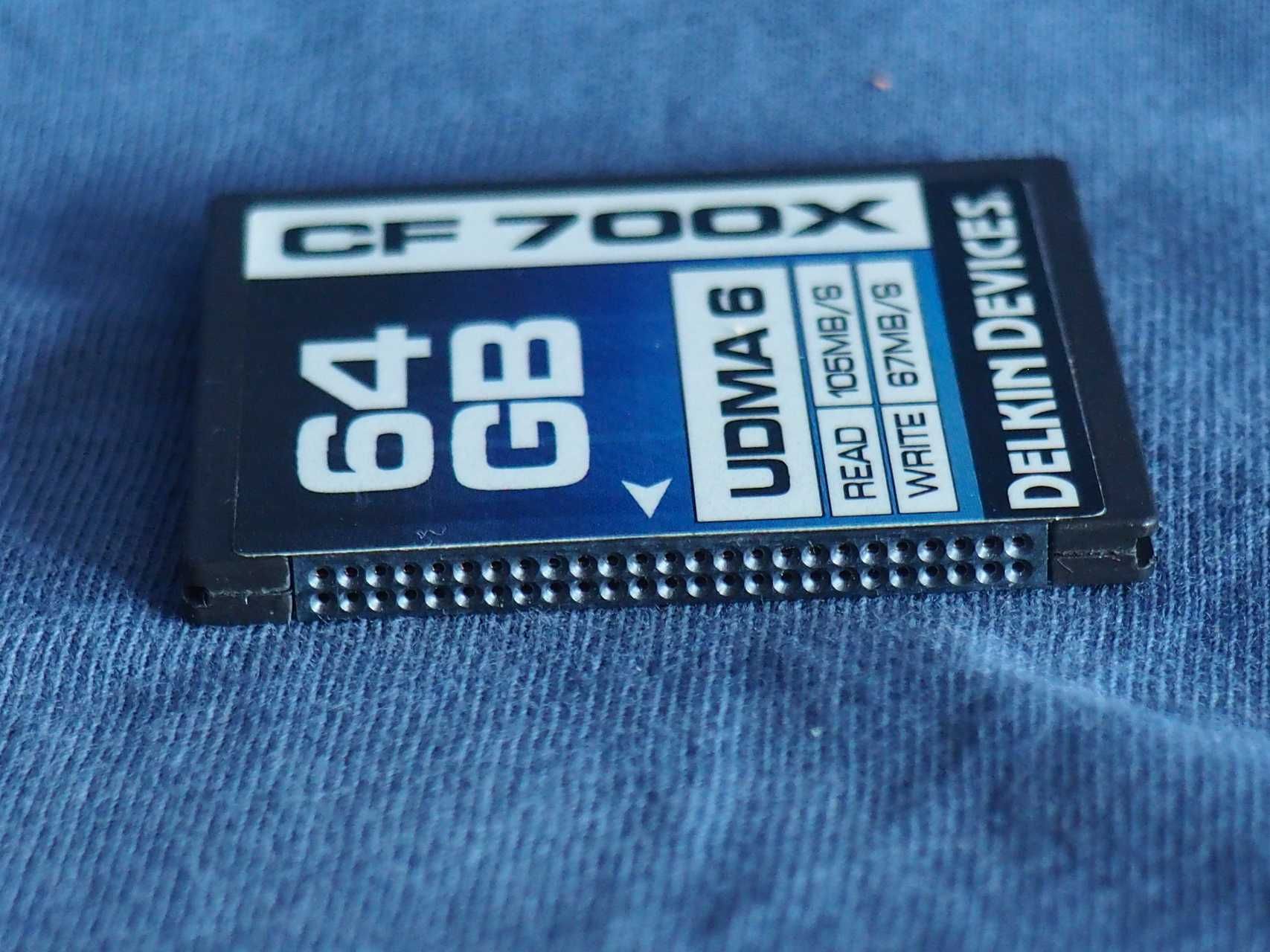 Karta pamięci Compact flash CF memory card Delkin Devices 700x 64Gb.