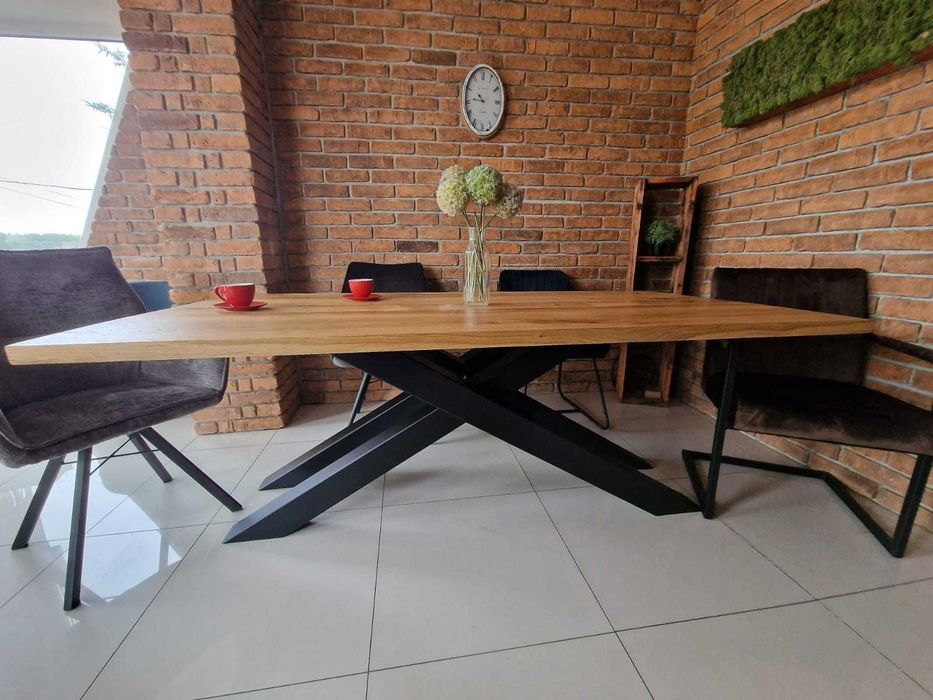 stół dębowy lity dąb 200x100 producent dostępny od ręki