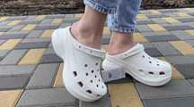 Купити Оригінальні крокси платформа Crocs Classic Bae Clog White 36-40