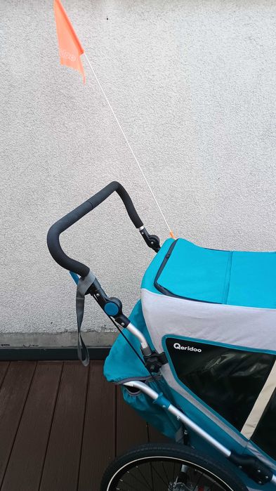 Przyczepka rowerowa Qeridoo Speedkid 2 - wózek podwójny i do biegania