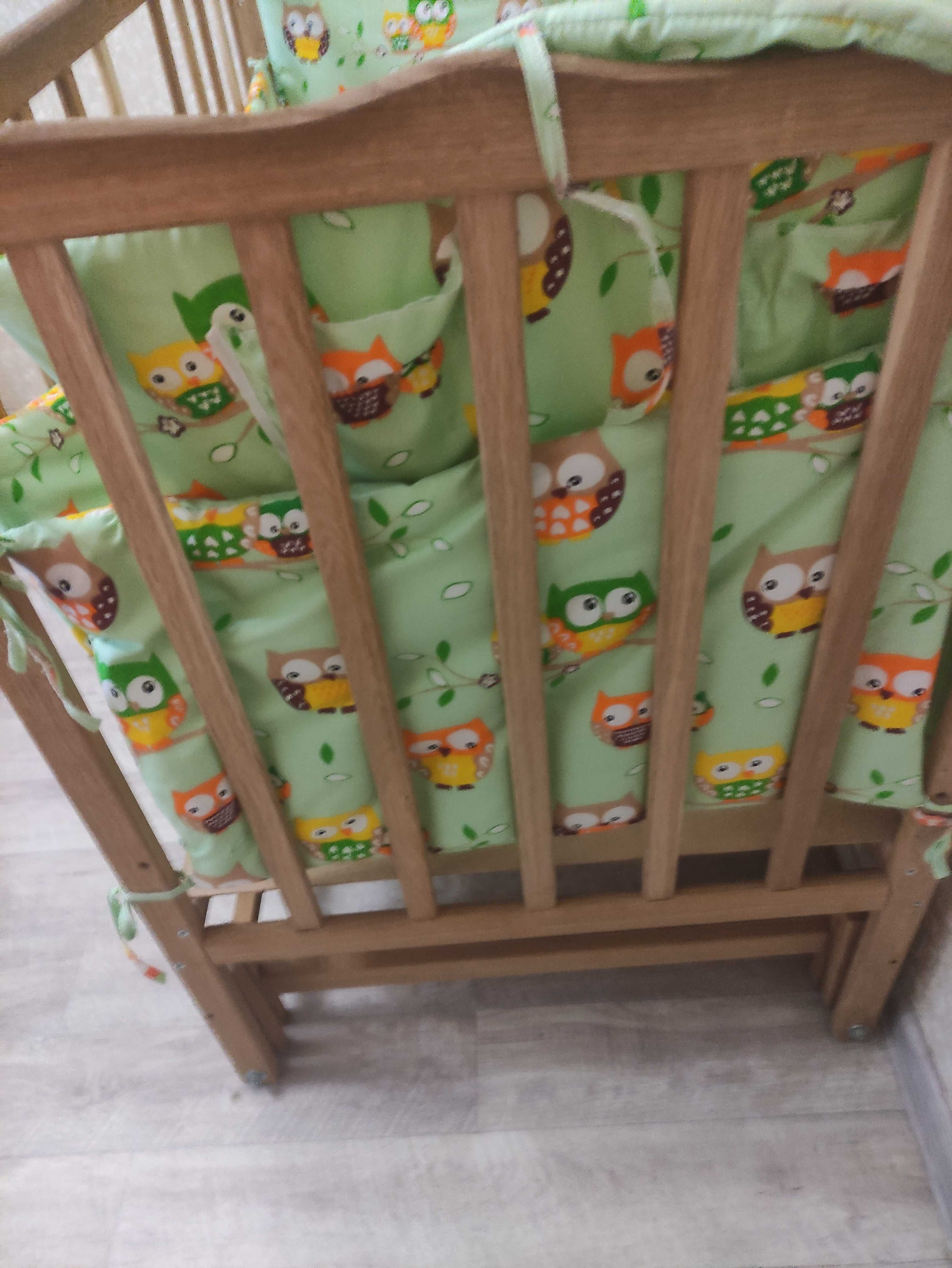 Дитяче ліжечко + твердий матрац