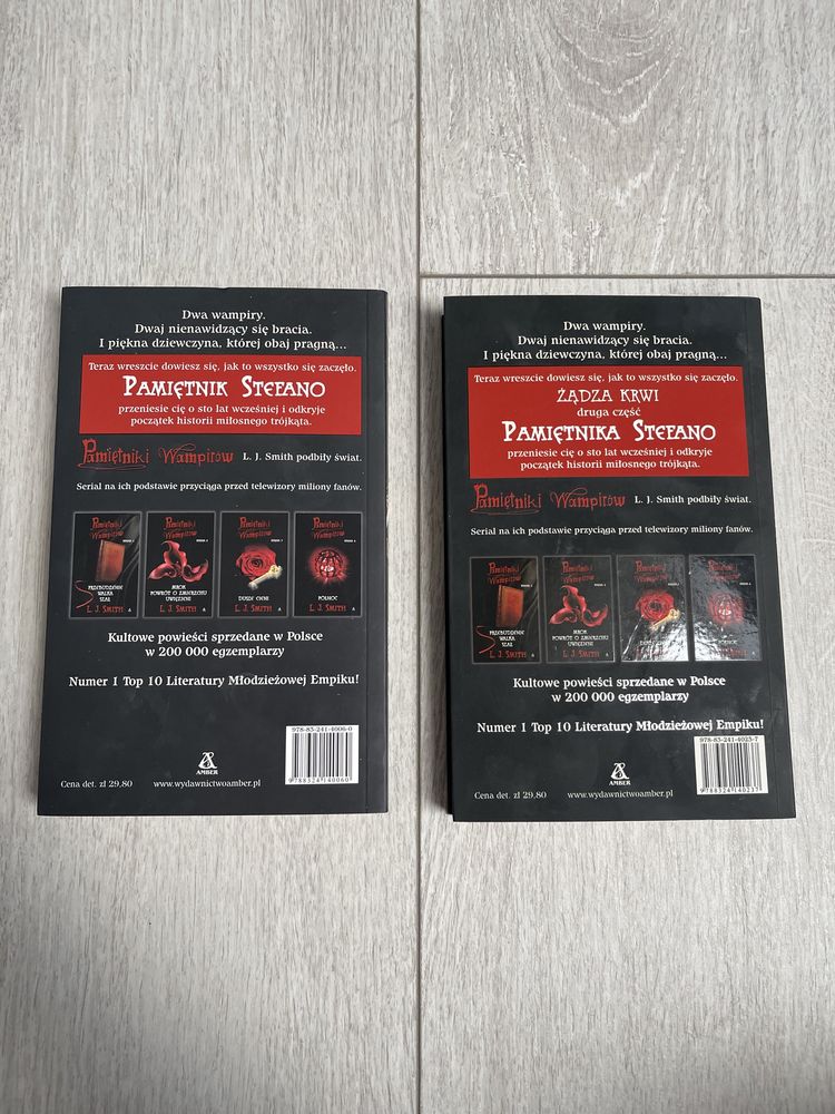 Pamiętniki Stefano Pamiętniki wampirów tom 1 i 2 L.J.Smith