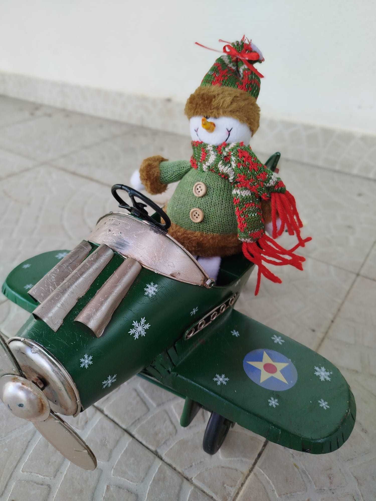 Figura Avião tema Natal