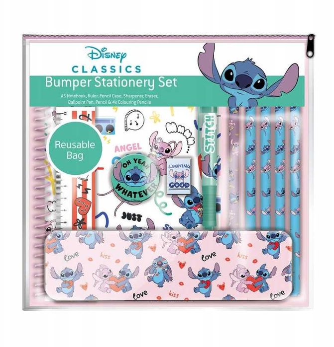 Lilo i Stitch zestaw do pisania przybory piórnik długopis ołówek