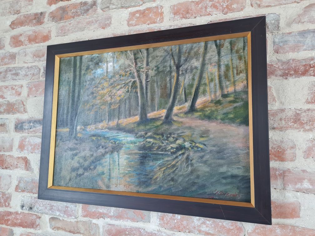 Jerzy Kluźniak obraz olejny na płótnie