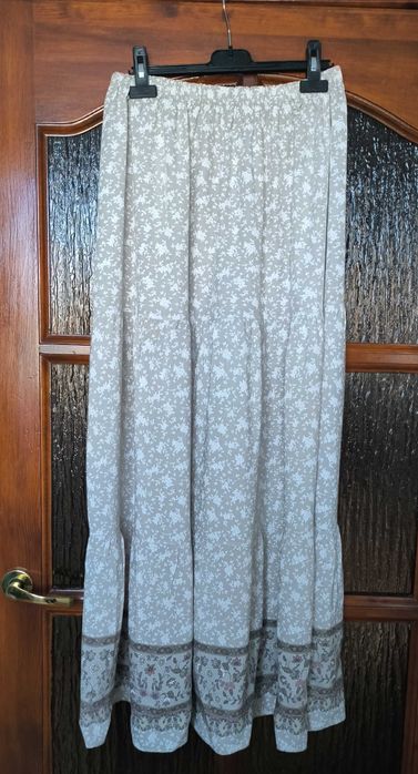 Spódnica maxi z wiskozy Italy Moda w drobne kwiaty