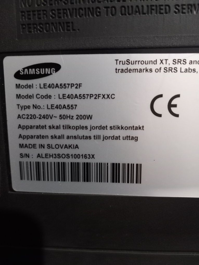 Plasma le40a557p2f