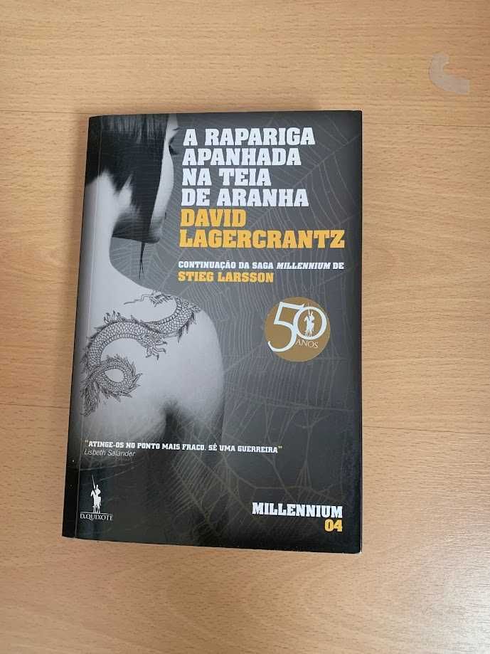 Livro - A rapariga apanhada na teia de aranha