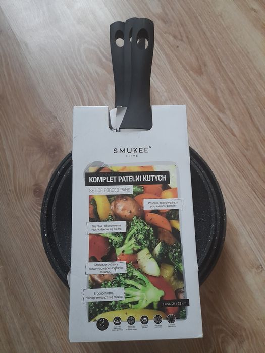 Komplet patelni 3 x patelnia