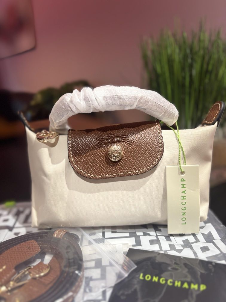 Mini Longchamp Cor Bege