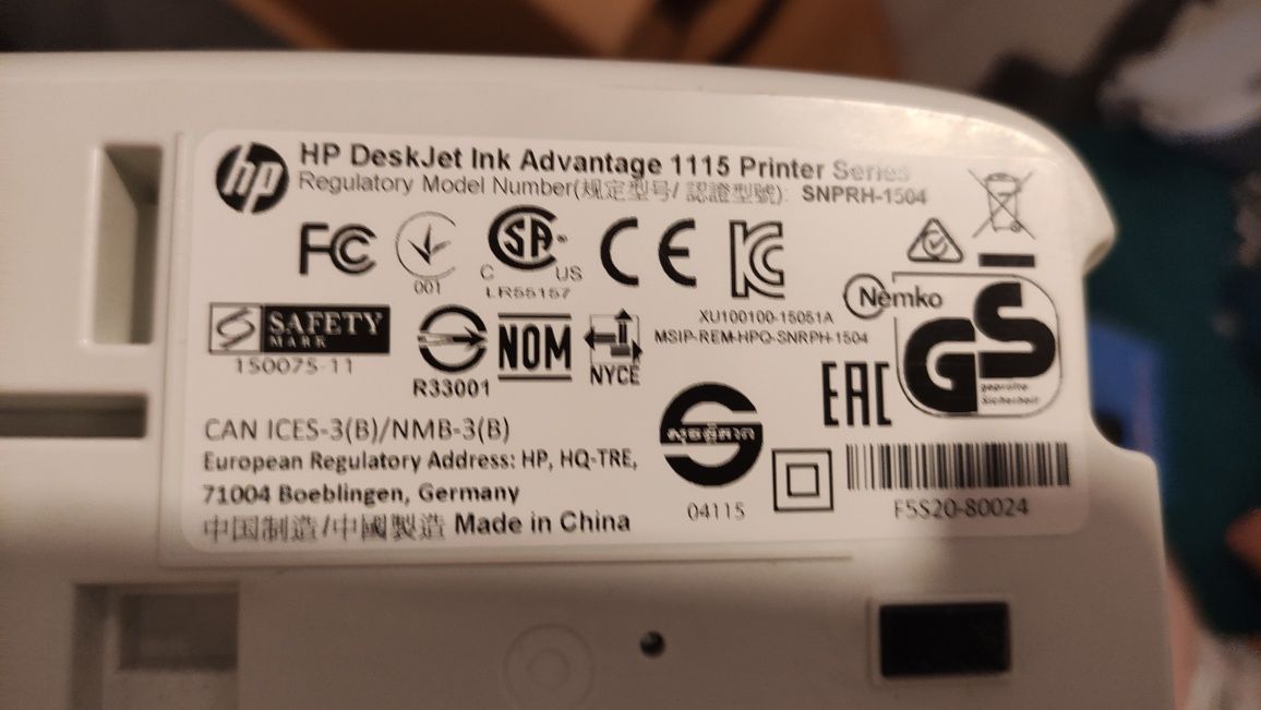 Drukarka HP Deskjet Ink Advantage 1115