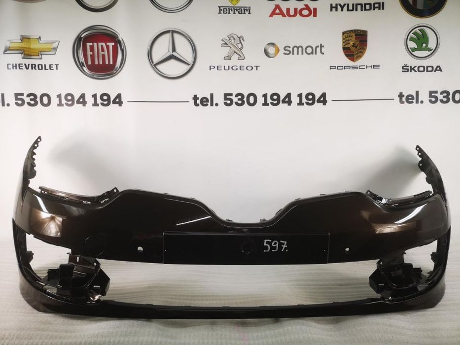 RENAULT MEGANE III 3 LIFT 13- NA 4 X PDC ZDERZAK PRZEDNI PRZÓD NR AUKCJI NZ597