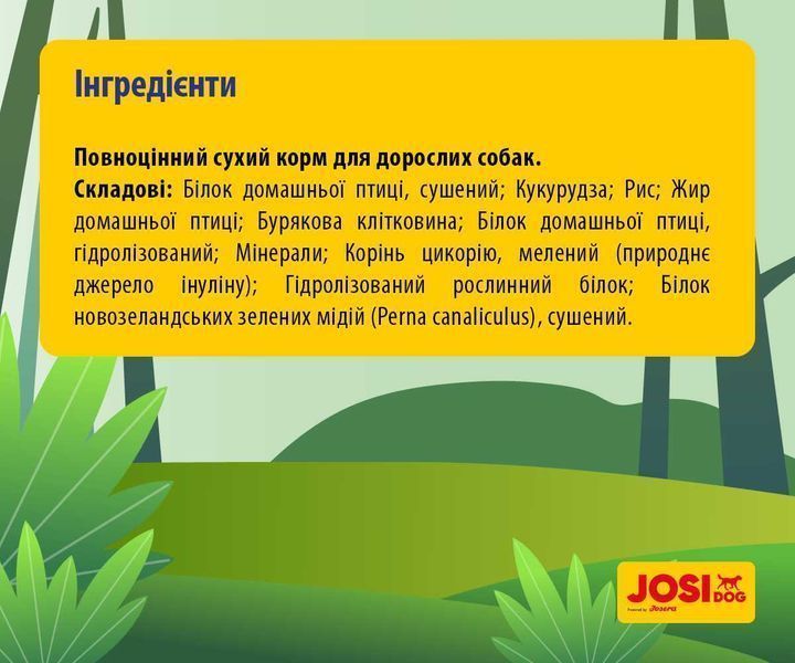 JosiDog Active 15кг від Josera. Преміум корм для активних собак