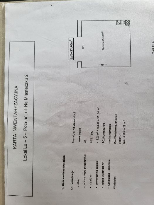 Duży, niezależny garaż w ścisłym centrum Poznania