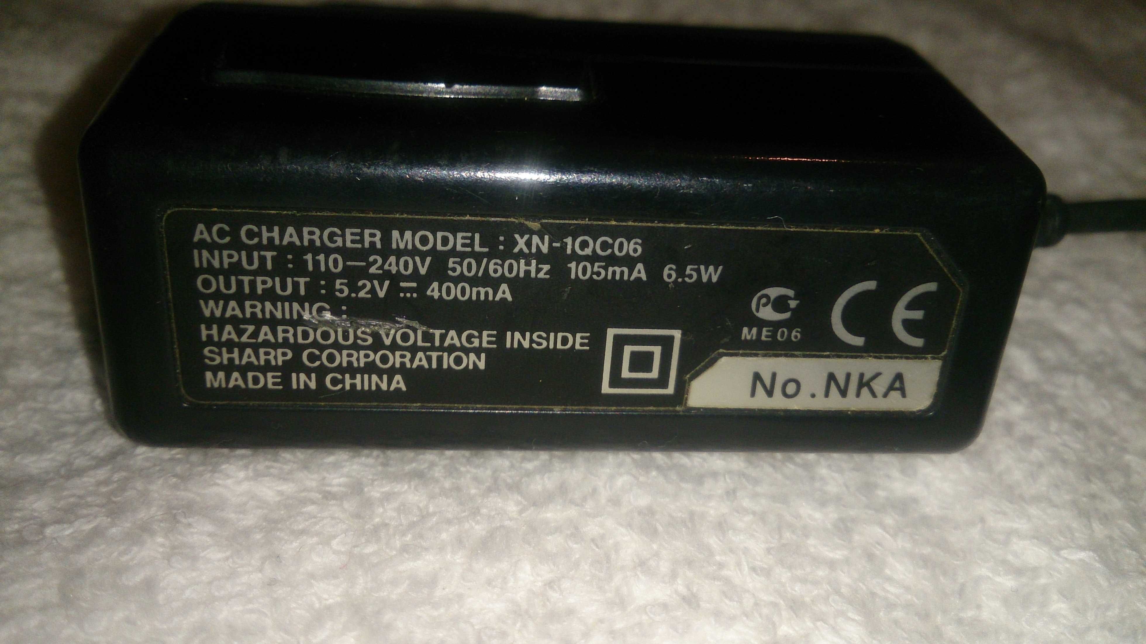 carregador sharp xn-1qc06 (original)