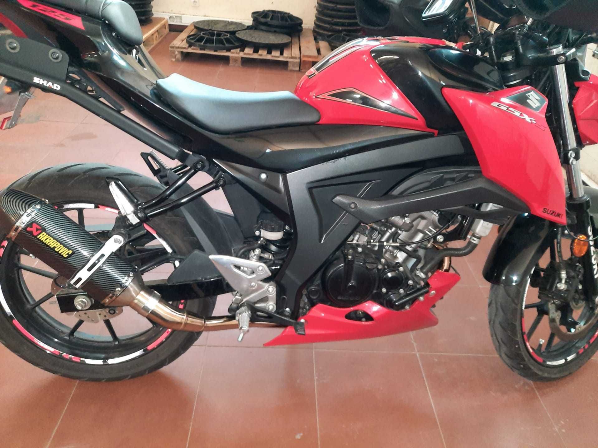 Linha Escape suzuki Kawasaki ninja 400 GSXR 125 gsx-r ponteira gsx-s