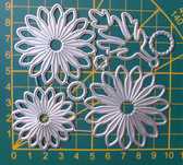Wykrojniki kwiaty listek scrapbooking