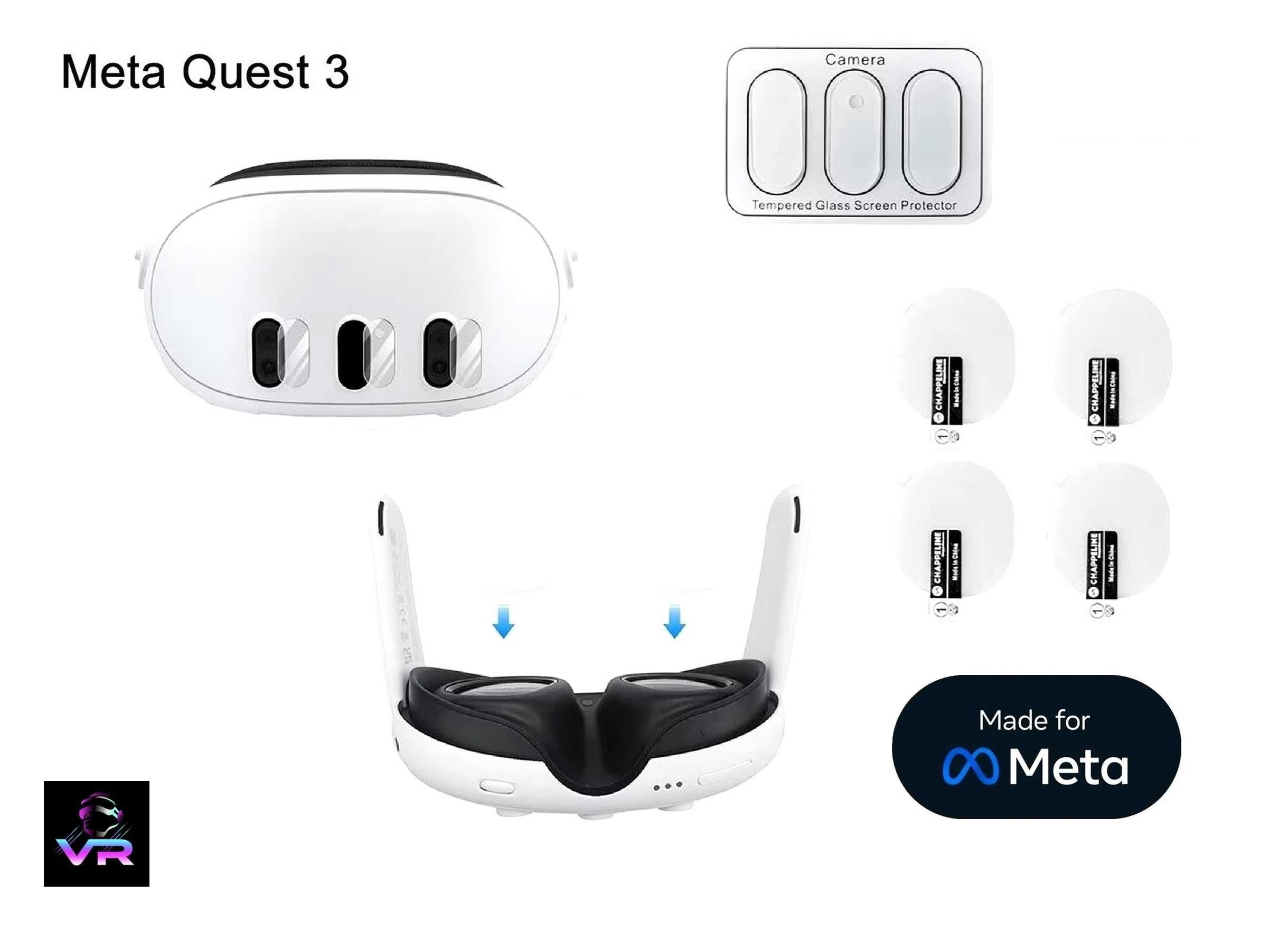 Meta Quest 3 захисна плівка на лінзи (7-в-1) захисне скло Oculus