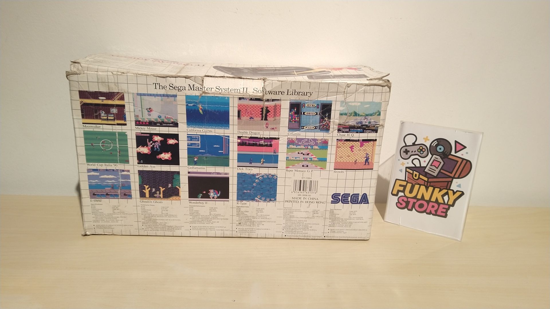 Sega Master System II Alex Kidd na caixa
