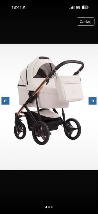 Wozek dzieciecy Bebetto Pascal 2w1 gondola + spacerówka