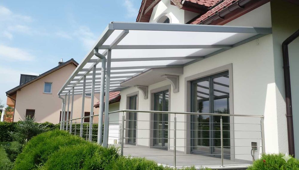 Zadaszenie na taras, Pergola, Poliwęglan komorowy, Dach 4 x 3 m