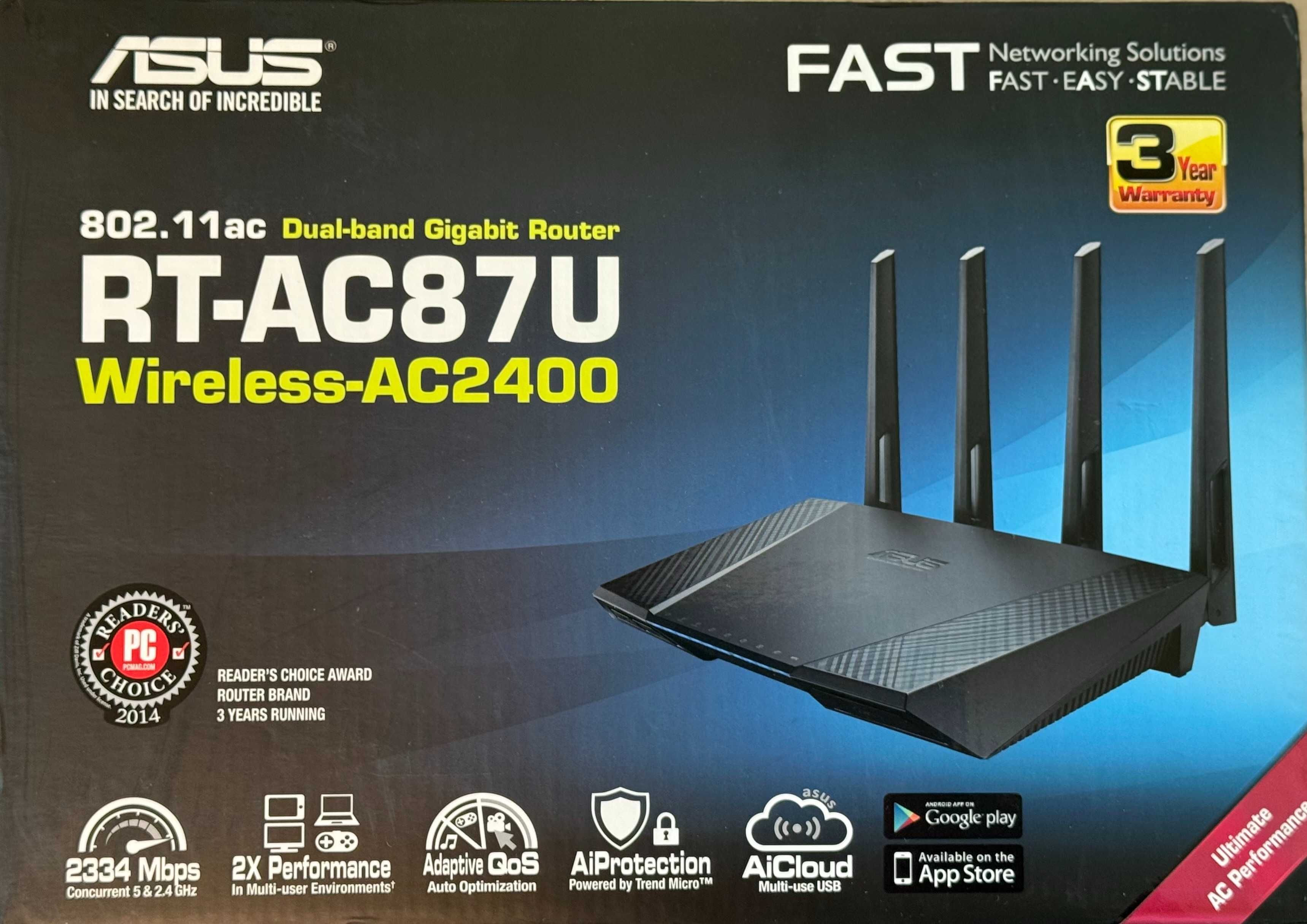 Router ASUS RT-AC87U AC 2400 w świetnym stanie !