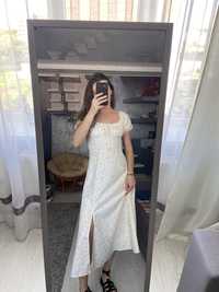 Сукня плаття з розрізом в стилі zara