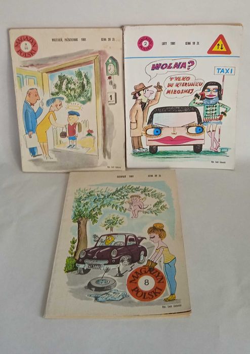 MAGAZYN POLSKI miesięcznik 1981  4 numery (3 egz.)