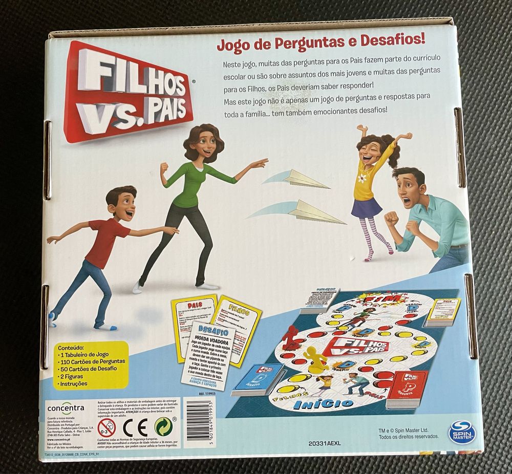 Jogo Perguntas Filhos vs. Pais NOVO