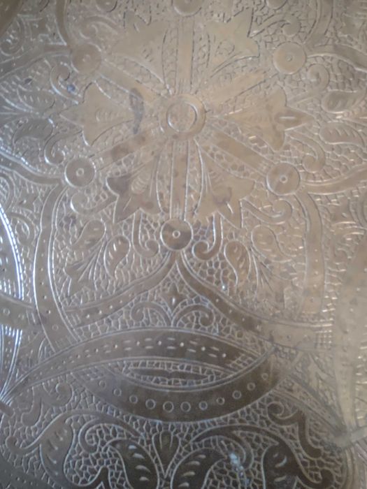 Stolik kawowy barek mosiężny blat