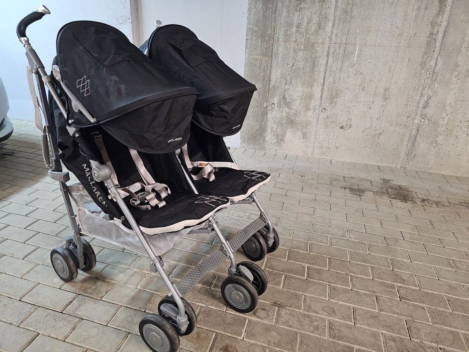 Wózek bliźniaczy/rok po roku typ parasolka  MACLAREN JAK NOWY
