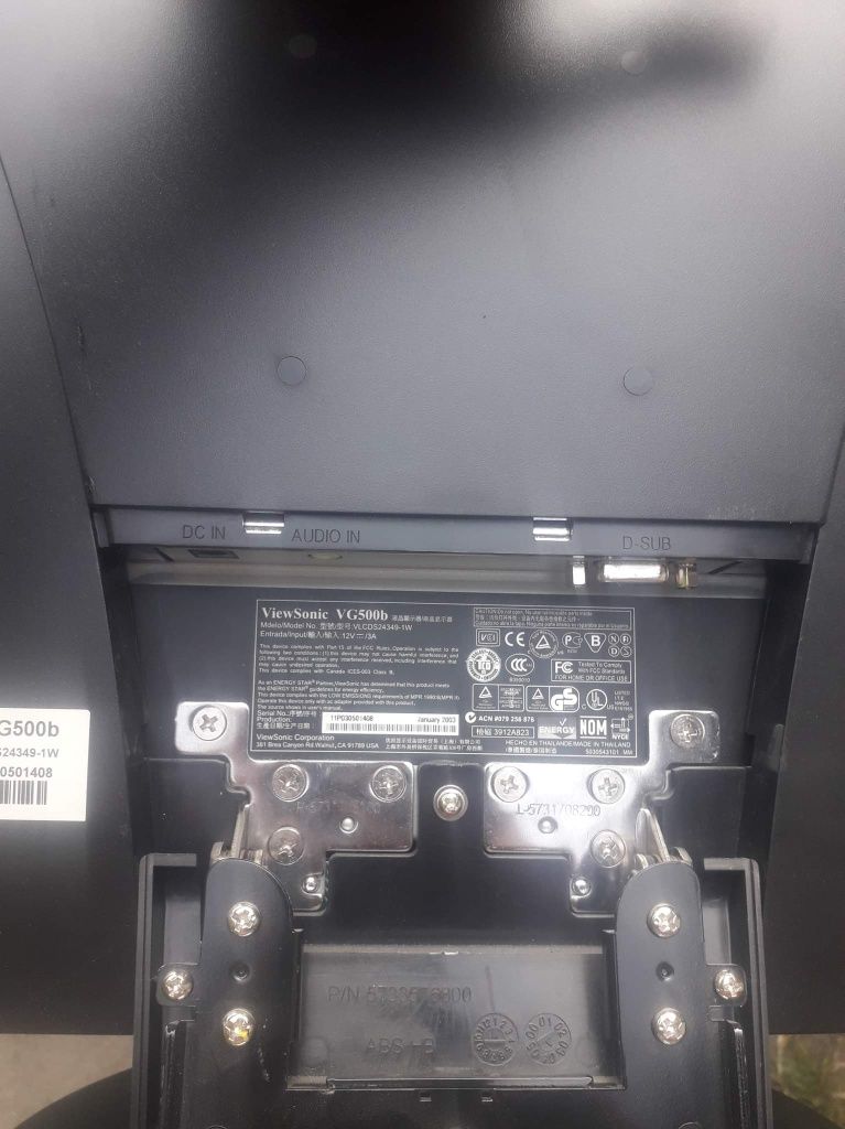 Monitor LCD view sonic vg 500b