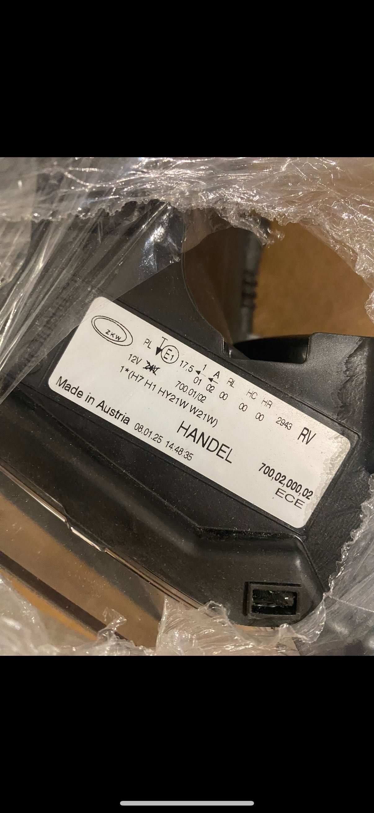 Lampa Audi a1 halogen prawa