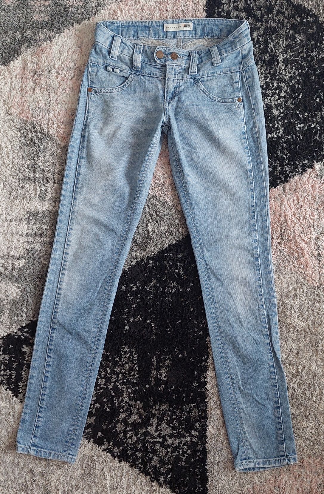 Spodnie jeans biodrowki Object