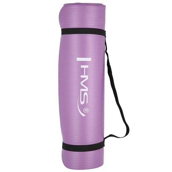 Mata do ćwiczeń fitness yogi HMS 183x61x1.0cm fioletowa