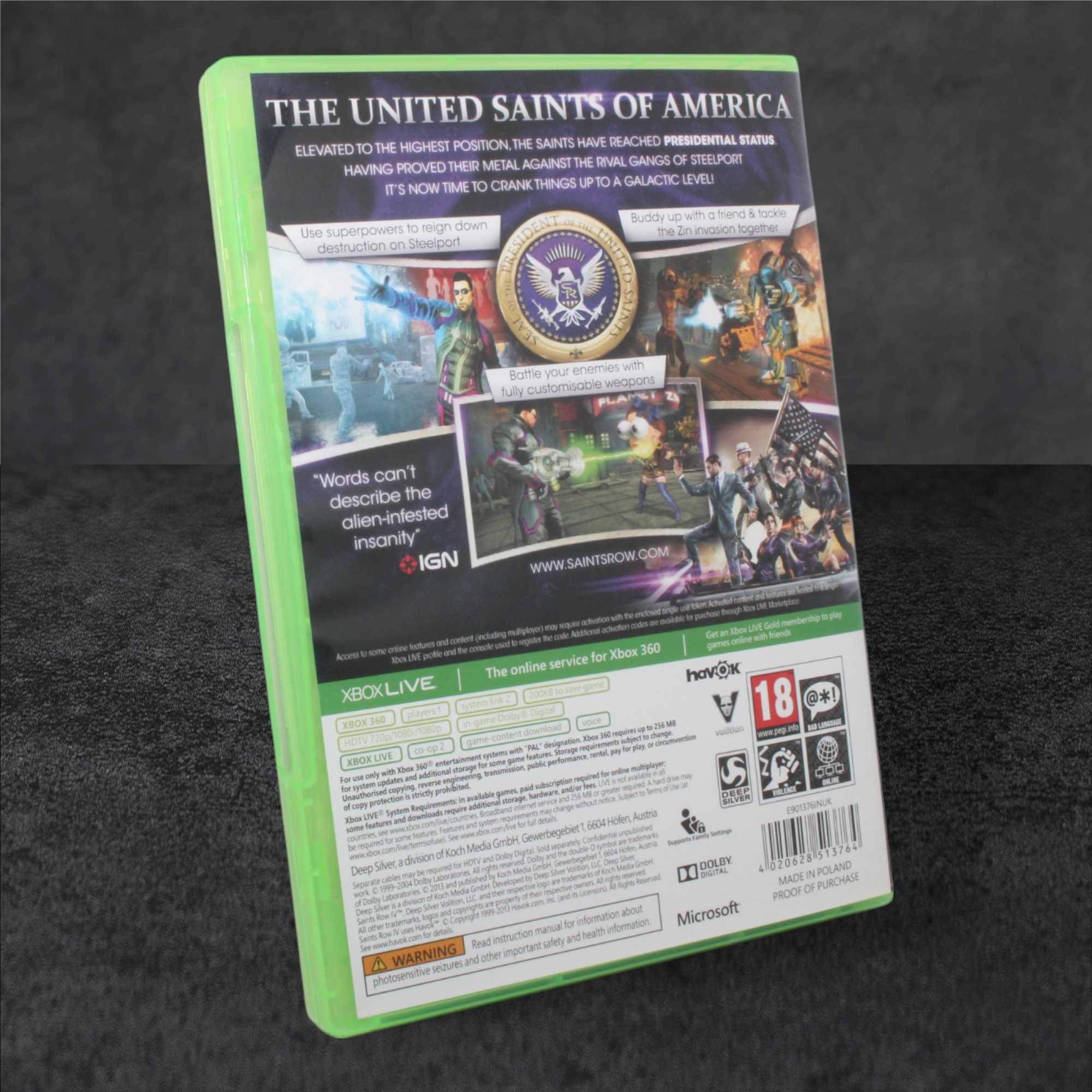 5-/5 Saints Row IV Xbox 360 GameBAZA