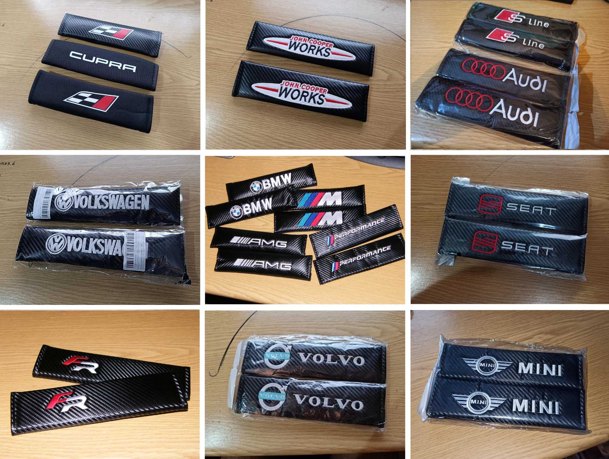 Almofadas cinto | BMW, MERCEDES, AUDI, VOLVO, SEAT, OPEL, MINI, Outras