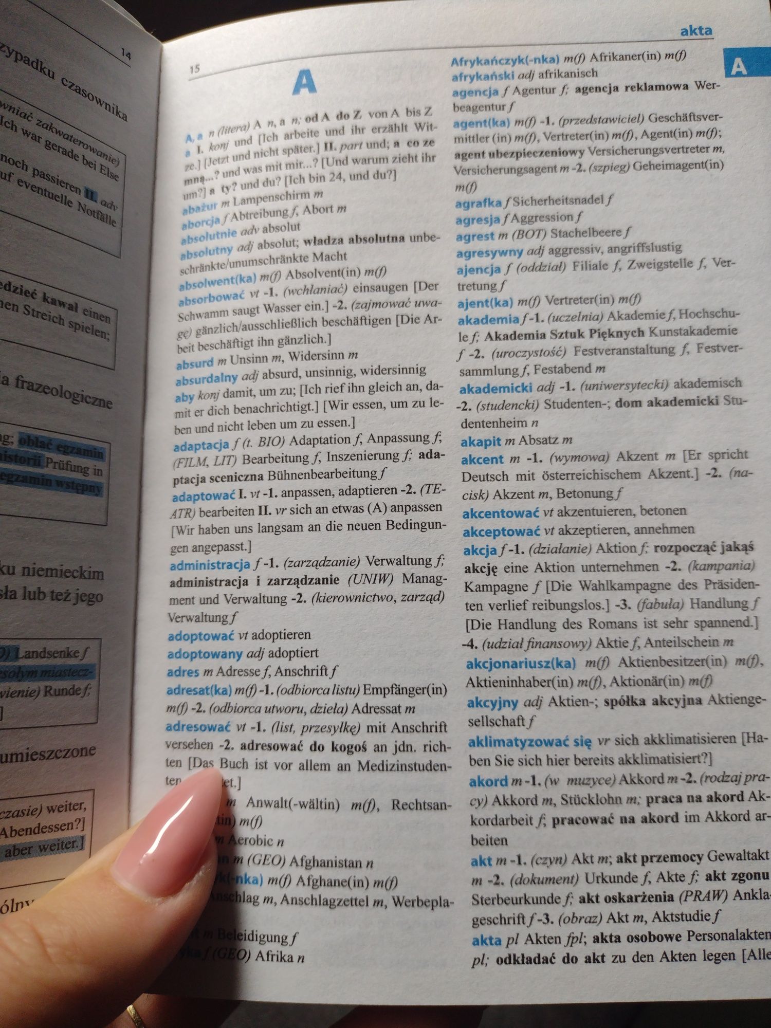 Słownik polsko-niemiecki/niemiecko-polski