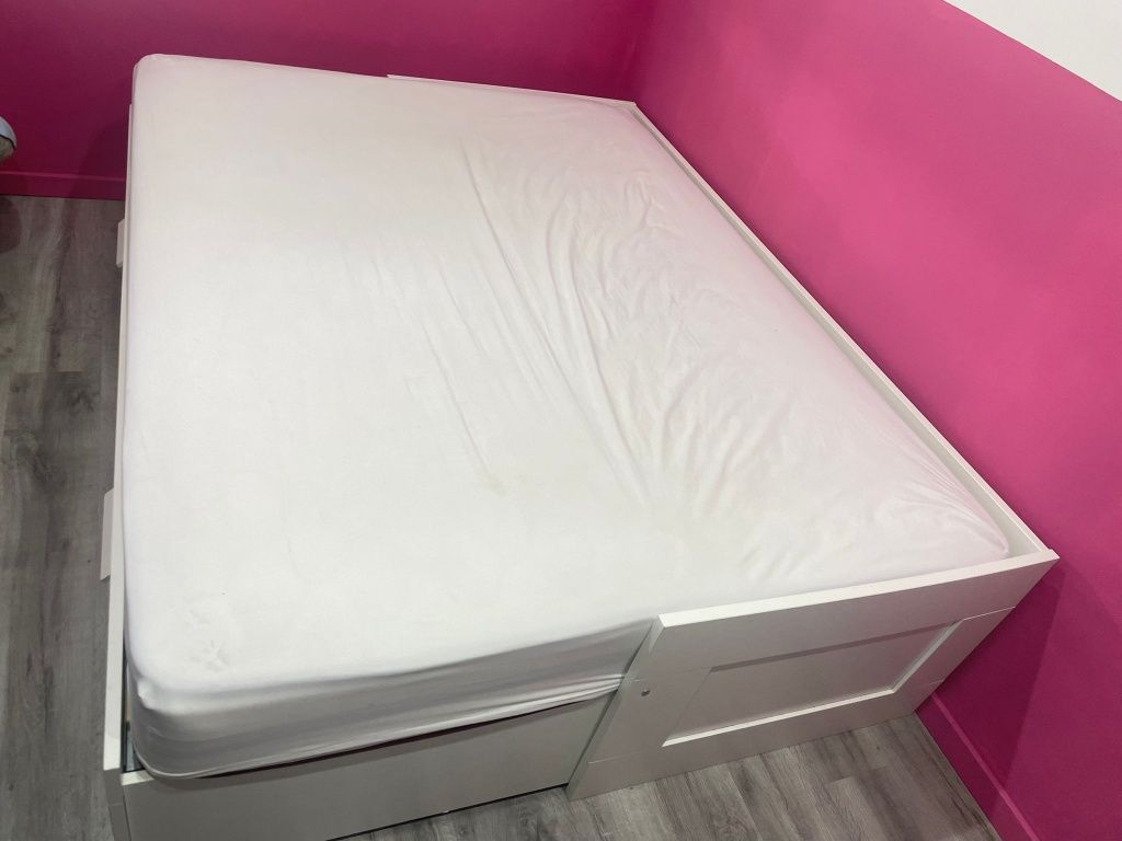 Cama dupla Brimnes IKEA+ colchão ortopédico