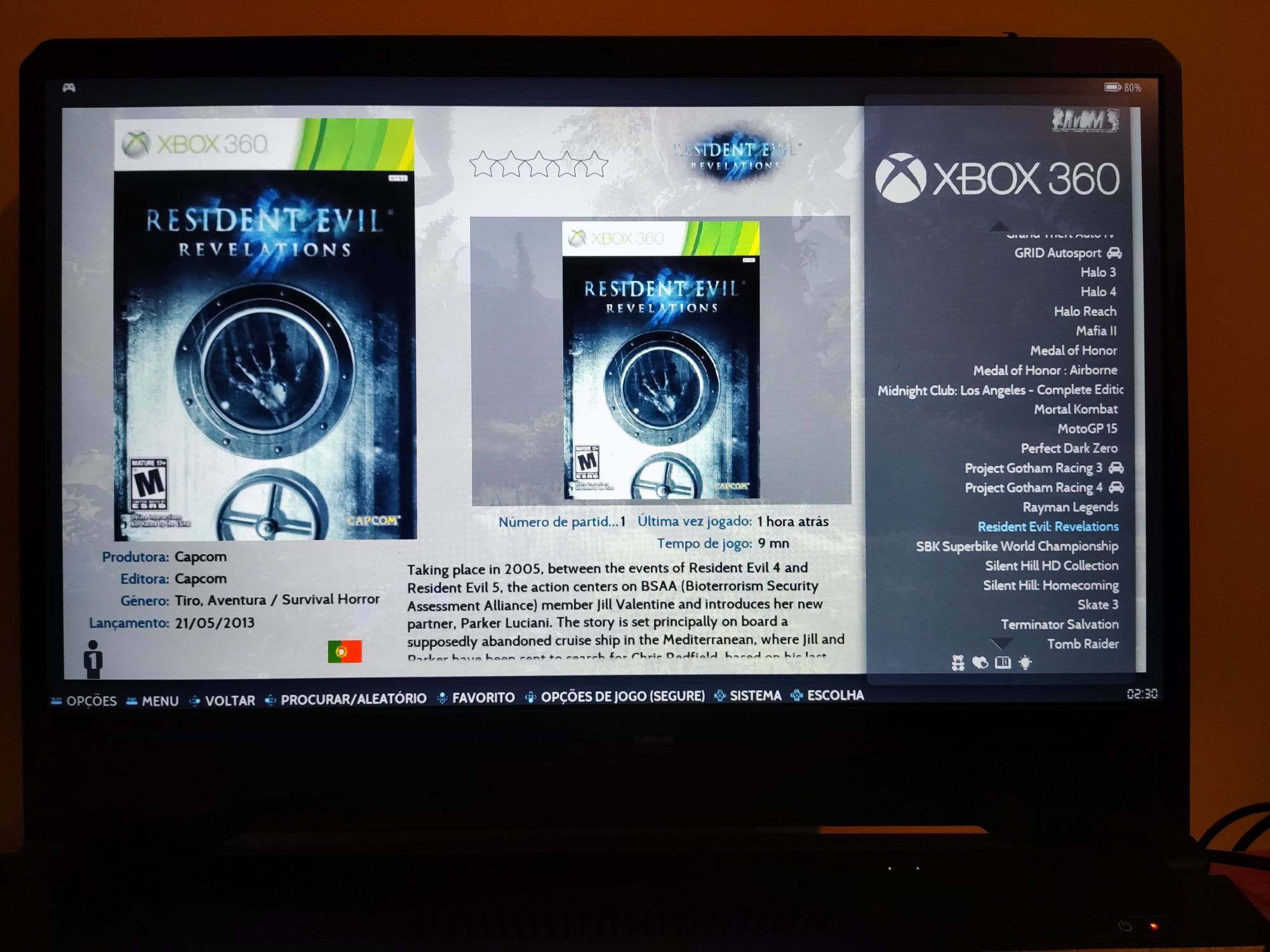 Retrobat Xbox 360 - 72 jogos