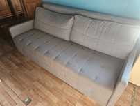 Kanapa szara jasna rozkładana 215cm x 140cm(spanie)