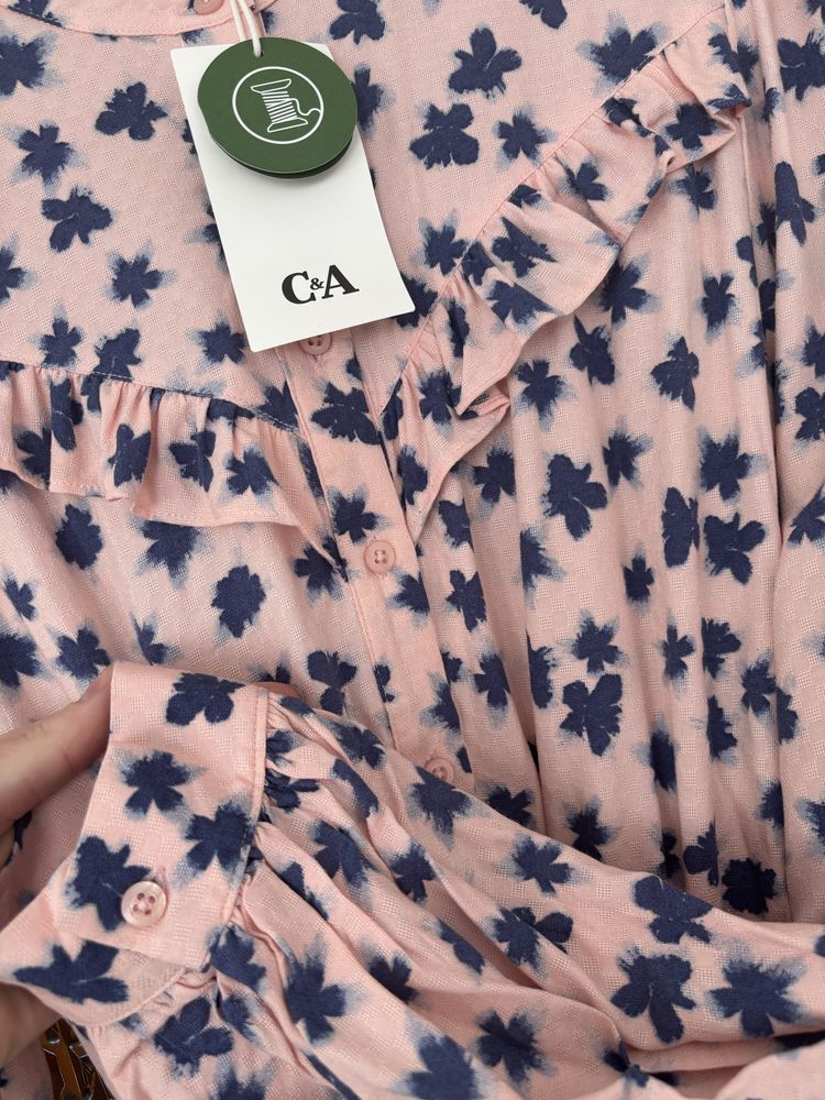 Nowa z metką Sukienka C&A r.38 100% wiskoza na lato, przewiewna