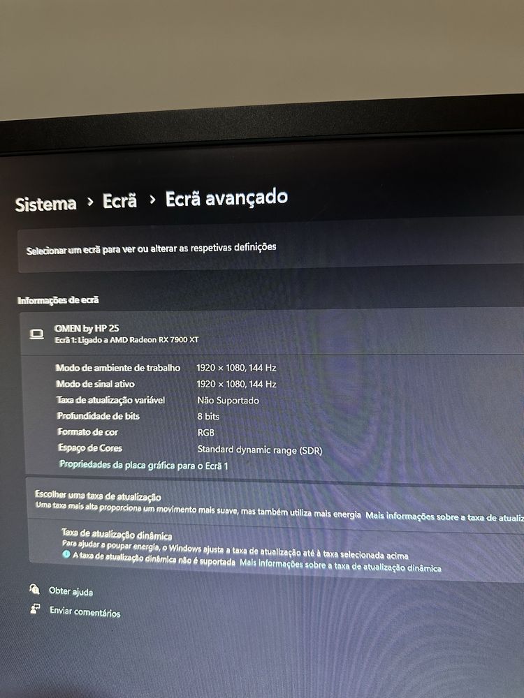 Monitor Omen 144hz